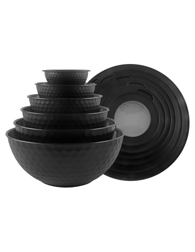 Juego de 12 Bols de Mezcla Cook with Color - Plástico Apilable