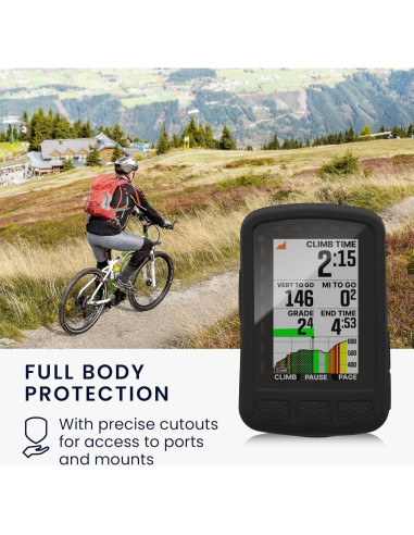 Funda de Silicona kwmobile para Wahoo Elemnt Roam V2 - Protección GPS