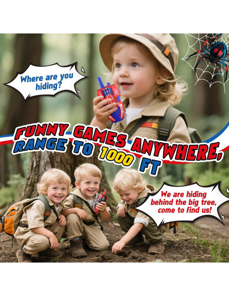 Walkie Talkies para Niños Shantoushi WT-001 2 Paquete Walkie Talkies para Niños Shantoushi WT-001 2 Paquete