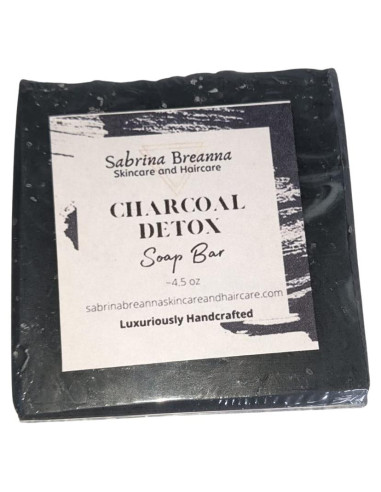 Jabón Detox de Carbón Activado Hecho a Mano | Lavanda | 122g
