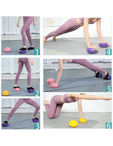 Set de 2 Pods de Equilibrio Funvalley Surperfect 16cm Plata