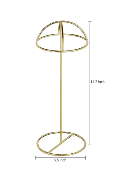 Juego de 2 Soportes de Sombreros MyGift Metal Latón 35.88 cm Juego de 2 Soportes de Sombreros MyGift Metal Latón 35.88 cm