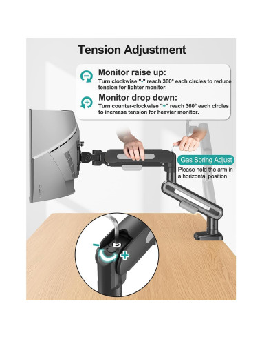 Soporte Doble para Monitor MOUNT PRO Ajustable 39" 12kg