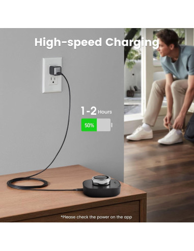 Cargador Rápido USB-C Oura Ring Gen 3 Tamaño 8 - Sylacor