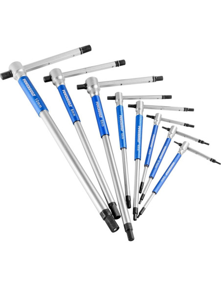 Juego de Llaves Allen T Powerbuilt 8 Piezas Métricas Juego de Llaves Allen T Powerbuilt 8 Piezas Métricas