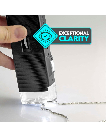 Microscopio de Bolsillo LED 30x SE con Rueda de Enfoque Microscopio de Bolsillo LED 30x SE con Rueda de Enfoque