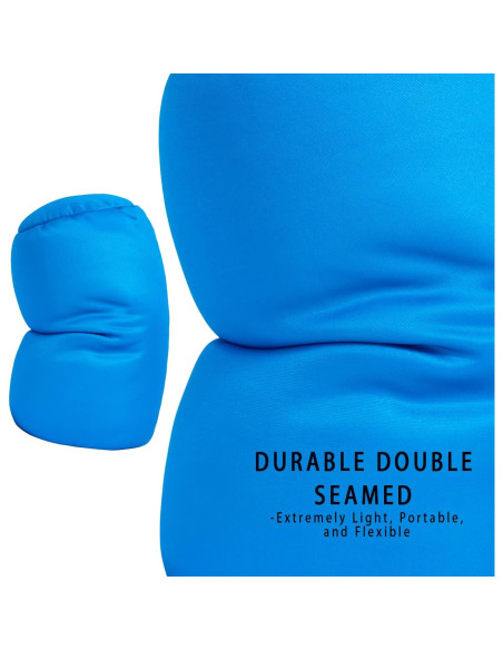 Almohada de Cuello Microperlas FABSKIY Azul Cielo 35.5x17.8cm Almohada de Cuello Microperlas FABSKIY Azul Cielo 35.5x17.8cm