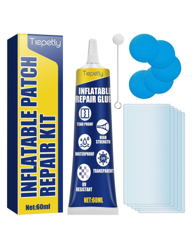 Kit de Parche para Colchón Inflable Tiepetly 60ml PVC Impermeable
