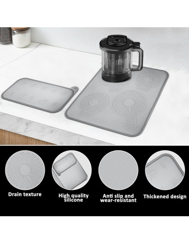 Alfombrilla de silicona Ninja Swirl NC700 - Juego de 2