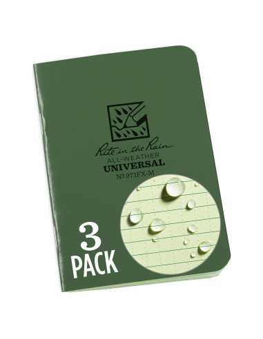 Cuaderno Mini Grapado Impermeable Rite in the Rain 3 Unidades