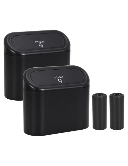 Paquete de 2 Mini Botes de Basura CZWL&HG con Tapa - 1.89L Paquete de 2 Mini Botes de Basura CZWL&HG con Tapa - 1.89L