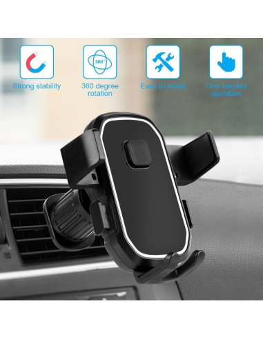 Soporte para Teléfono de Coche Ouuze Q1-3555268 4-7" Negro