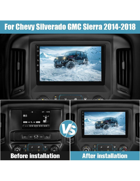 Radio Estéreo Android 13 AWESAFE 2+64GB para Chevy/GMC 2014-2018 Radio Estéreo Android 13 AWESAFE 2+64GB para Chevy/GMC 2014-2018