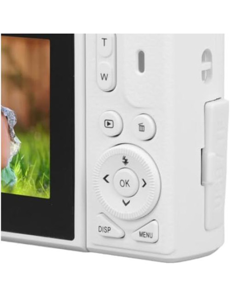 Cámara Digital Zunate 64MP 4K UHD Vlogging Zoom 18X Blanco Cámara Digital Zunate 64MP 4K UHD Vlogging Zoom 18X Blanco