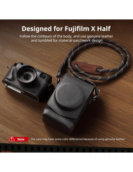 Kit de Funda de Cuero SMALLRIG para FUJIFILM X Half - Negro Kit de Funda de Cuero SMALLRIG para FUJIFILM X Half - Negro
