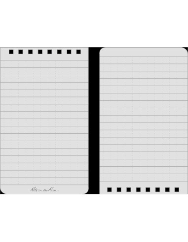 Cuaderno Espiral Impermeable Rite in the Rain 3x5 Negro - Paquete de 3