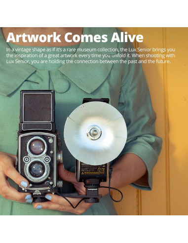 Flash Retro Godox Lux Senior para Cámaras Fujifilm, Canon, Nikon