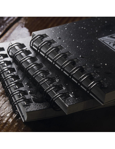 Cuaderno Espiral Impermeable Rite in the Rain 3x5 Negro - Paquete de 3
