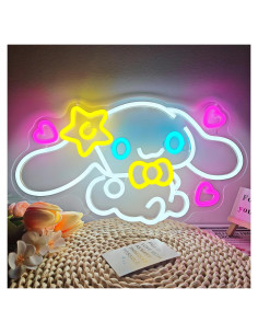 Luz de Neón LED Anime OvoNinn 40x22 cm Regulable