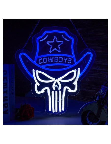 Luz de Neón LED Cowboy Calavera ORIXIAYE 35.3x32 cm Luz de Neón LED Cowboy Calavera ORIXIAYE 35.3x32 cm