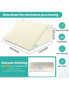 Almohada para Bebé TTM-2506 con Soporte de Espuma Beige 2