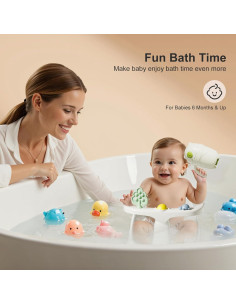 Asiento de Baño para Bebés DZMDIP Gris - Antideslizante y Ergonómico 2