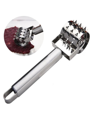 Rodillo Aplanador de Carne Inoxidable GunRQ1 - 19.6x5.9x5.4cm