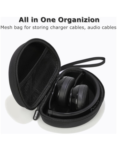 Funda Dura Ginsco para Auriculares Beats Solo 2/3/4 - Negro