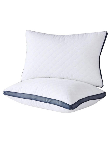 Almohadas de Cama Meoflaw Estándar (Paquete de 2) Microfibra Almohadas de Cama Meoflaw Estándar (Paquete de 2) Microfibra