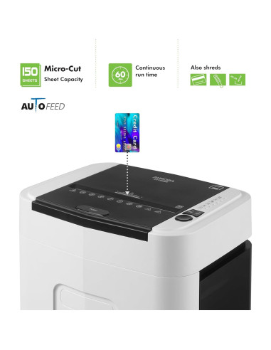 Trituradora de Papel Aurora AU155MB Micro-Corte 150 Hojas