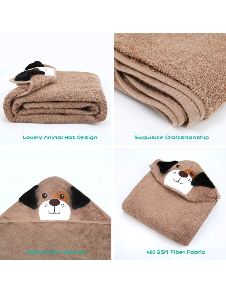 Toalla con Capucha Touchat para Bebés 89.2x89.2 cm - Suave y Absorbente Toalla con Capucha Touchat para Bebés 89.2x89.2 cm - Suave y Absorbente