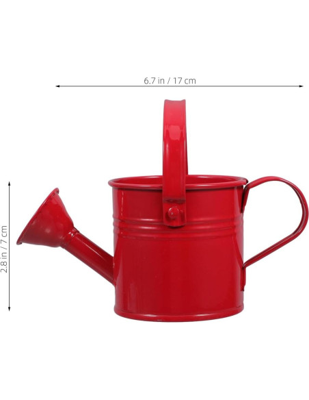 2 Regaderas de Metal para Niños Toddmomy - 15x7.5cm Rojo 2 Regaderas de Metal para Niños Toddmomy - 15x7.5cm Rojo