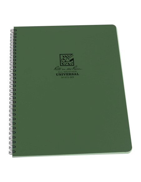 Cuaderno Espiral Resistente al Agua Rite in the Rain 21.6x27.9cm Verde Cuaderno Espiral Resistente al Agua Rite in the Rain 21.6x27.9cm Verde
