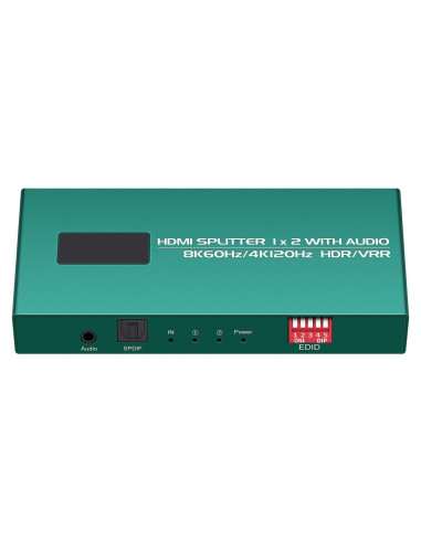 Divisor HDMI 1 en 2 Salidas 4K 120Hz Daoistek