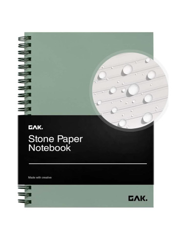 Cuaderno Impermeable GAK. de Papel de Piedra 50 Hojas M