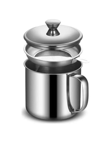 Contenedor de Grasa HCXCQLSUY 1L con Colador y Tapa