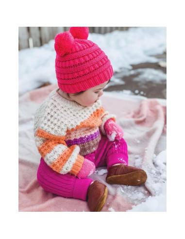 Conjunto Gorro y Mitones Forro Polar Funky Junque Bebé 0-9 meses