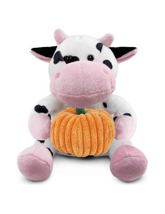 Peluche de Vaca Personalizado DolliBu con Calabaza 15 cm