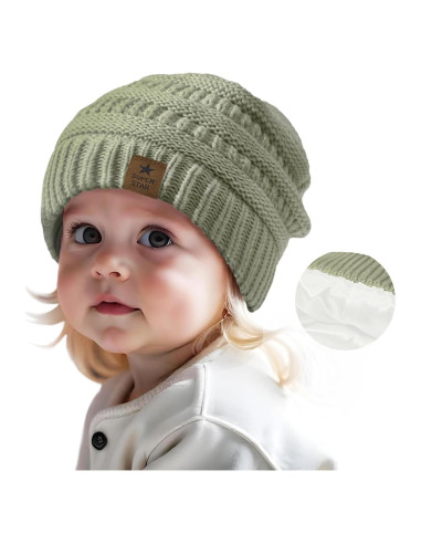 Gorro de Invierno para Bebé Durio Gris Claro 6-36 Meses