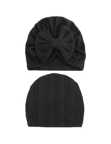 Gorros Turbante para Bebés DRESHOW 5 Piezas con Lazo 3-12 Meses
