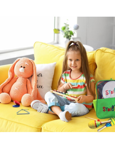Set de Instrumentos Musicales de Madera Stoie 24 Piezas para Niños