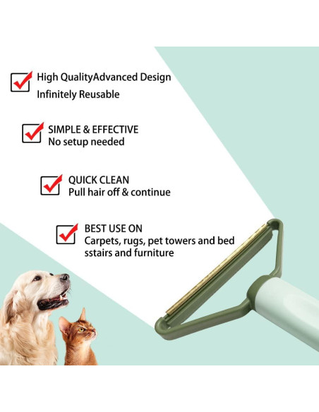 Removedor de Pelo de Mascota Reutilizable Youmuxin Azul Removedor de Pelo de Mascota Reutilizable Youmuxin Azul