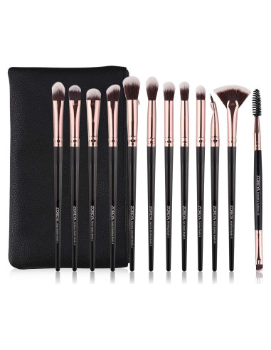 Conjunto de Pinceles de Maquillaje para Ojos Z'OREYA 12 Pcs