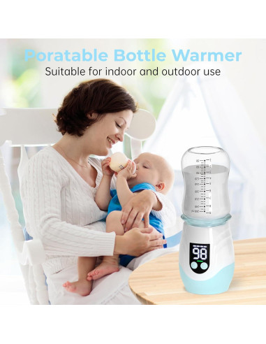 Calentador de Botellas Portátil CuddleeBaby Azul 8000mAh
