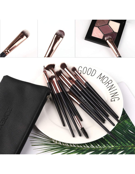Conjunto de Pinceles de Maquillaje para Ojos Z'OREYA 12 Pcs Conjunto de Pinceles de Maquillaje para Ojos Z'OREYA 12 Pcs
