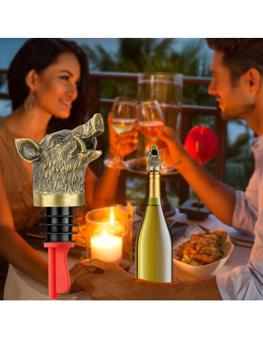 Aerador y Tapón de Vino LULLEA Jabalí con Caja Regalo
