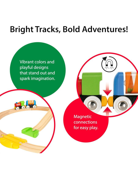 Juego de Tren de Madera BRIO - Mi Primer Ferrocarril 18 Piezas Juego de Tren de Madera BRIO - Mi Primer Ferrocarril 18 Piezas