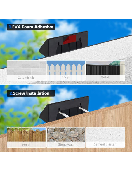Luces de Pared Solares XmnSoly LED 3 Lentes Impermeables Luces de Pared Solares XmnSoly LED 3 Lentes Impermeables