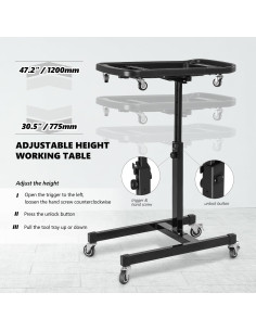 Mesa de Trabajo Ajustable DNA MOTORING 2 en 1 77.5-120 cm 2