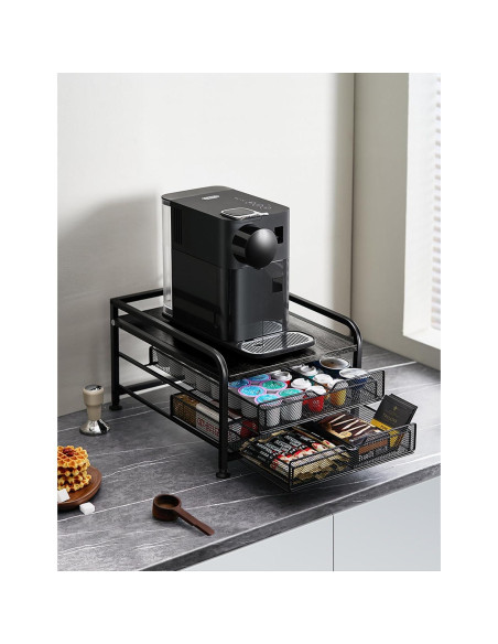 Organizador de café SereneHome para K-Cup y Nespresso - 2 niveles Organizador de café SereneHome para K-Cup y Nespresso - 2 niveles